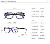 Hogwarts | Green & Orange | Round Kids Blue Light Blocking Glasses - Optic-Blubluelightglasses