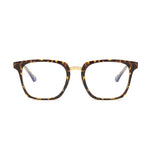 Brady by Zark | Brown & Gold | Premium Blue Light Glasses - Optic - Blubluelightglasses