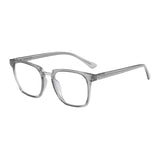 Brady by Zark | Grey & Silver | Premium Blue Light Glasses - Optic - Blubluelightglasses