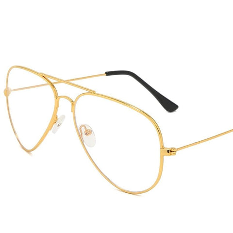 Clifton | Gold | Aviator Blue Light Glasses - Optic-Blubluelightglasses