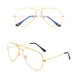 Clifton | Gold | Aviator Blue Light Glasses - Optic-Blubluelightglasses