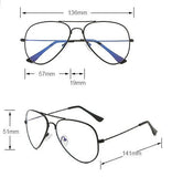 Clifton | Silver | Aviator Blue Light Glasses - Optic-Blubluelightglasses