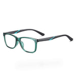 Harvard | Green & Black | Pre-teens Blue Light Blocking Glasses - Optic-Blubluelightglasses