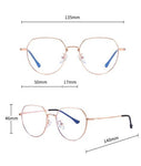 Kent | Gold | Blue Light Blocking Glasses - Optic-Blubluelightglasses