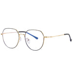 Kent | Gold | Blue Light Blocking Glasses - Optic-Blubluelightglasses