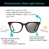 Lenny | Brown | Photochromic Blue Light Glasses - Optic-Blubluelightglasses
