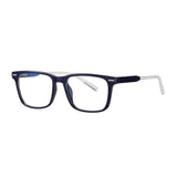 Santana | Navy Blue & Clear | Blue Light Glasses - Optic-Blubluelightglasses