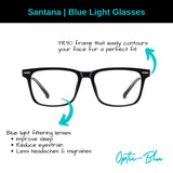 Santana | Tortoise & Olive Green | Blue Light Glasses - Optic-Blubluelightglasses